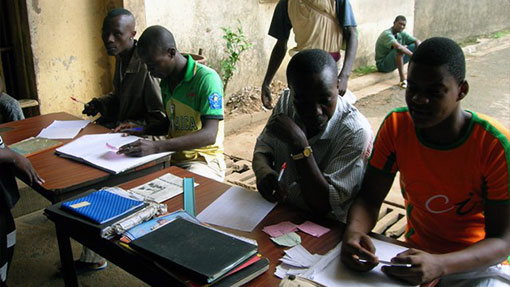 Photo d'un Atelier d’alphabétisation en Côte d’Ivoire - PRisonniers Sans Frontières